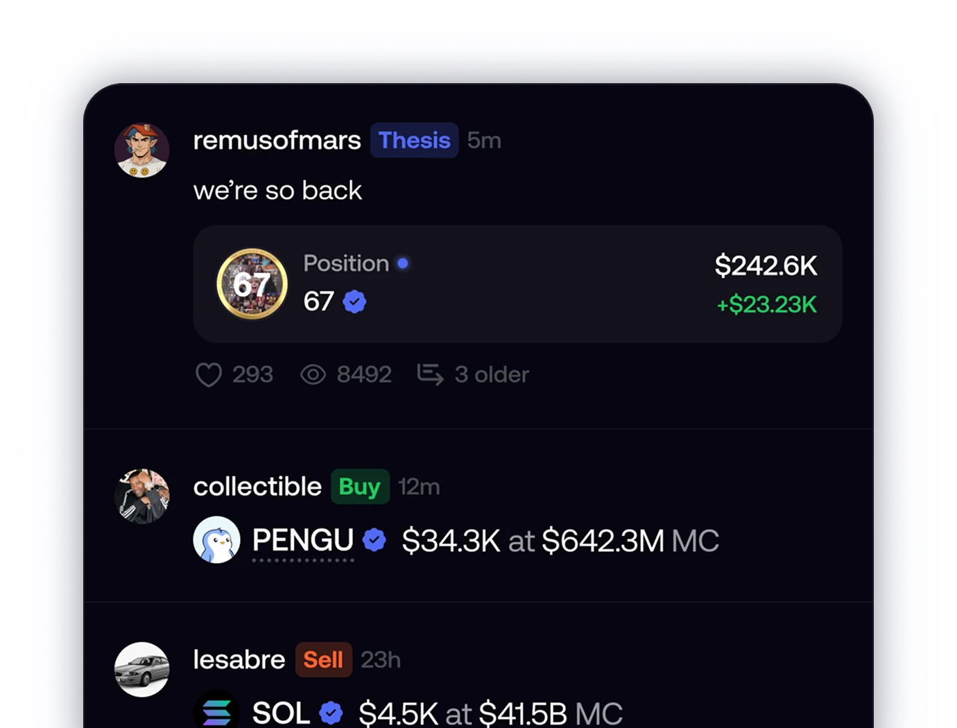 Social feed